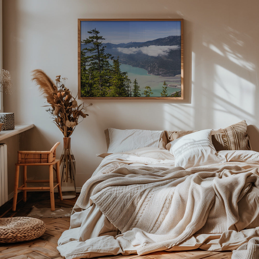 Wonderful Canadian landscape impression of Howe Sound near Squamish Poster