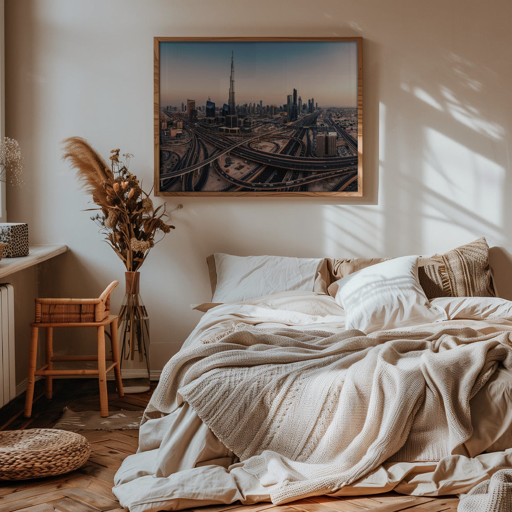 Dubai Skyline Panorama Poster