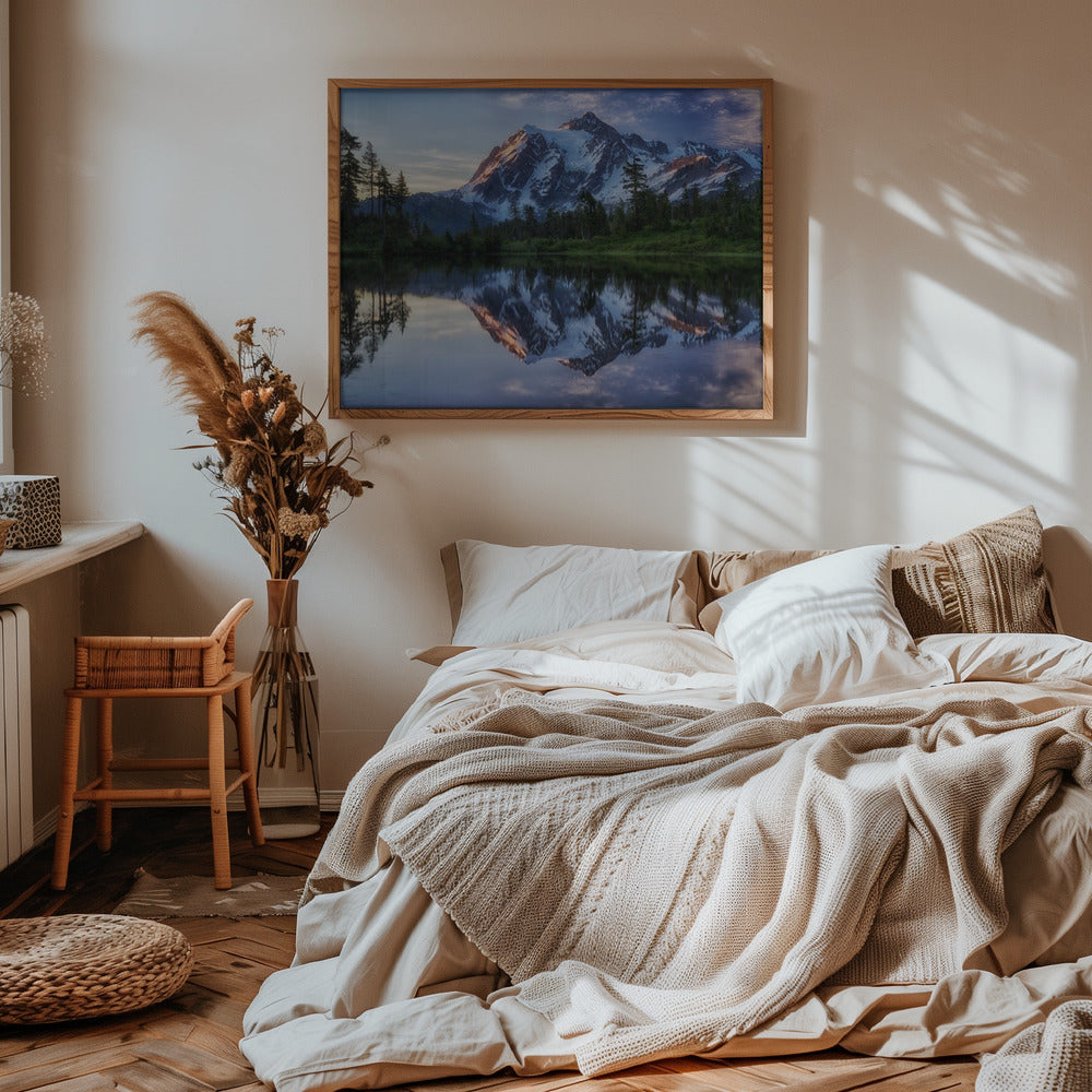 Sunrise on Mount Shuksan Poster