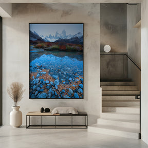 Blue Fitz Roy Poster