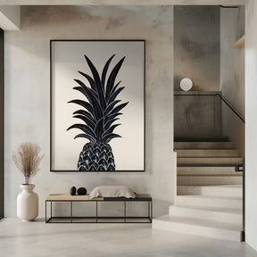 Black Pineapple Poster