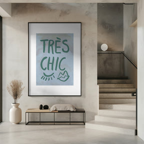 Très Chic Blue Frame Poster