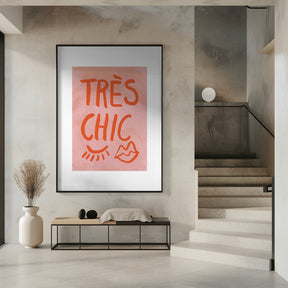 Très Chic Pink Frame Poster