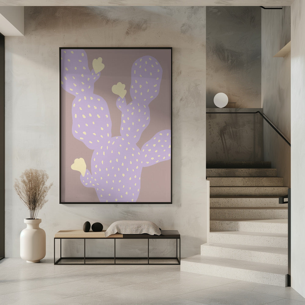 Lilac Cactus Poster