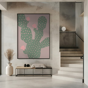 Green Cactus Poster