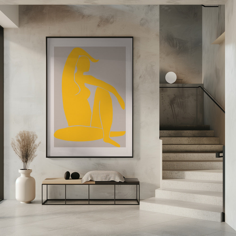 Yellow Figure Poster