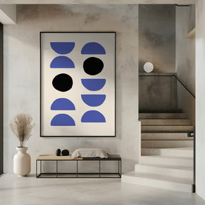 Blue Shapes Poster