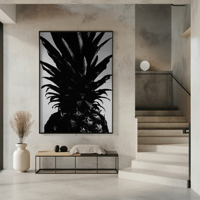 Pineapple bw Poster