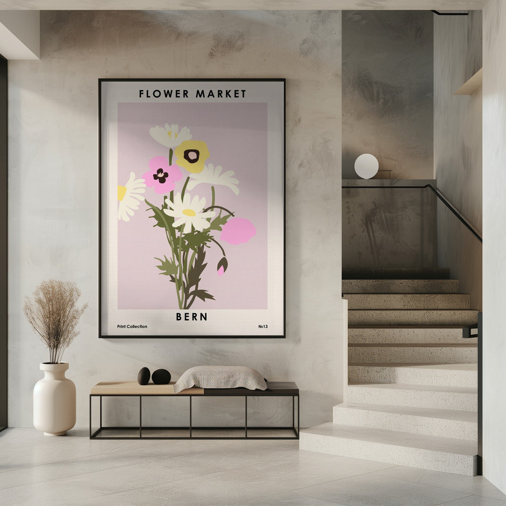 Flower Market Bern Poster