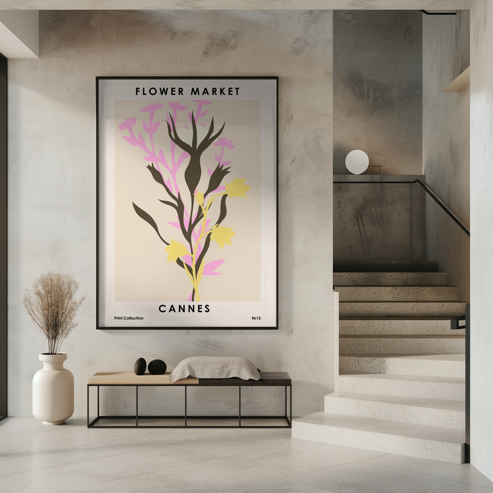 Flower Market Cannes Poster