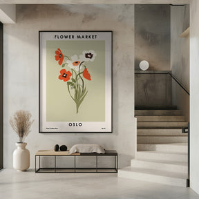 Flower Market Oslo Poster