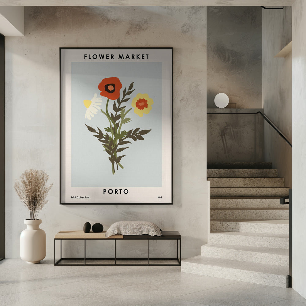 Flower Market Porto Poster
