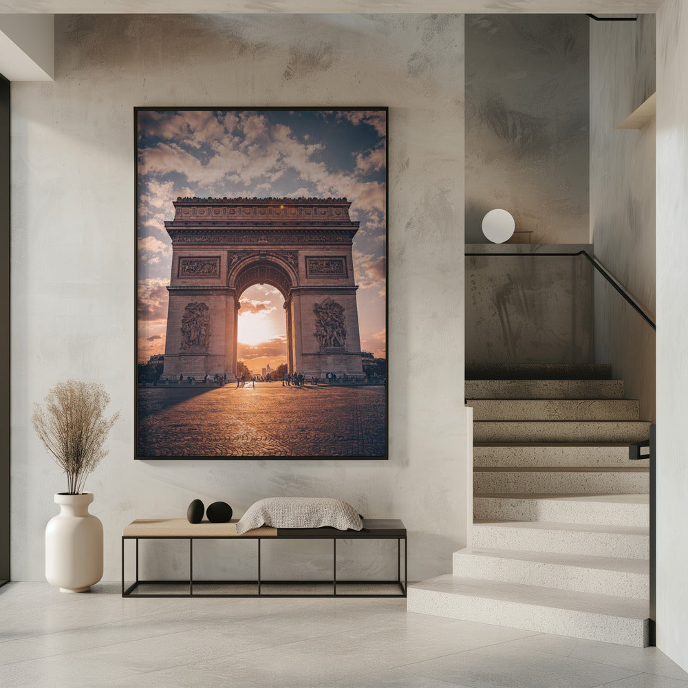 Golden Arc of Paris Poster