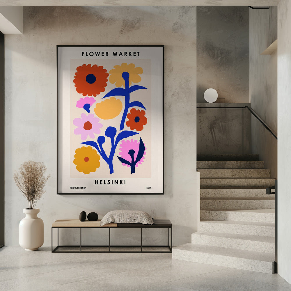 Flower Market. Helsinki Poster