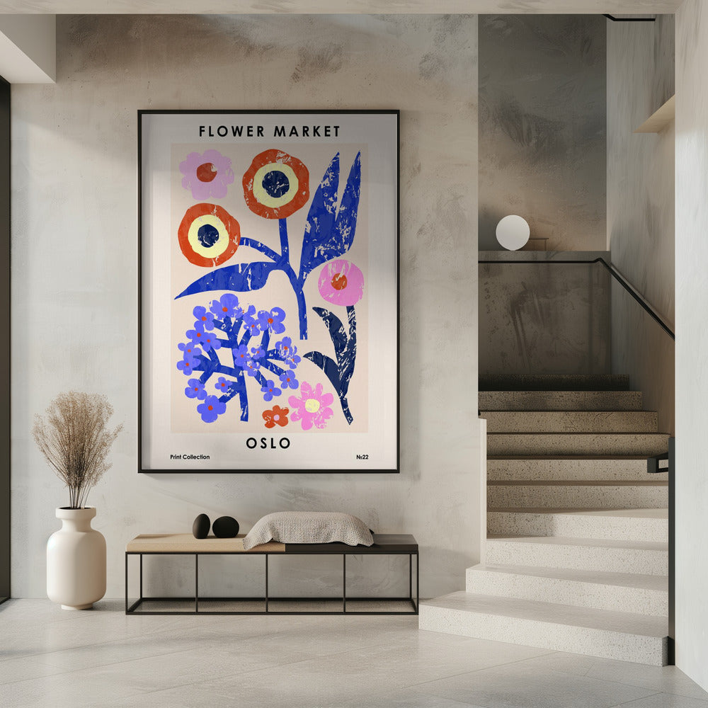 Flower Market. Oslo Poster