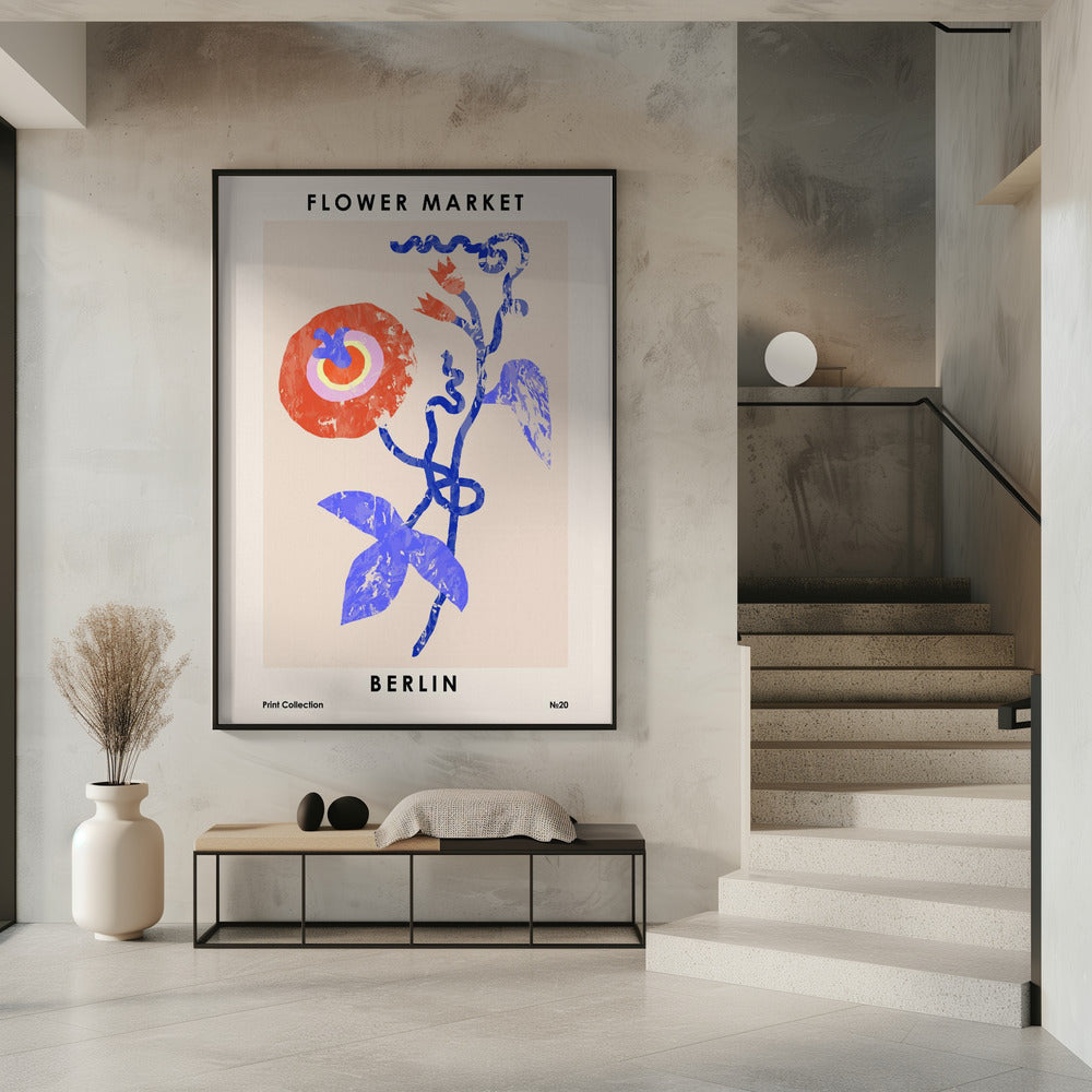 Flower Market. Berlin Poster