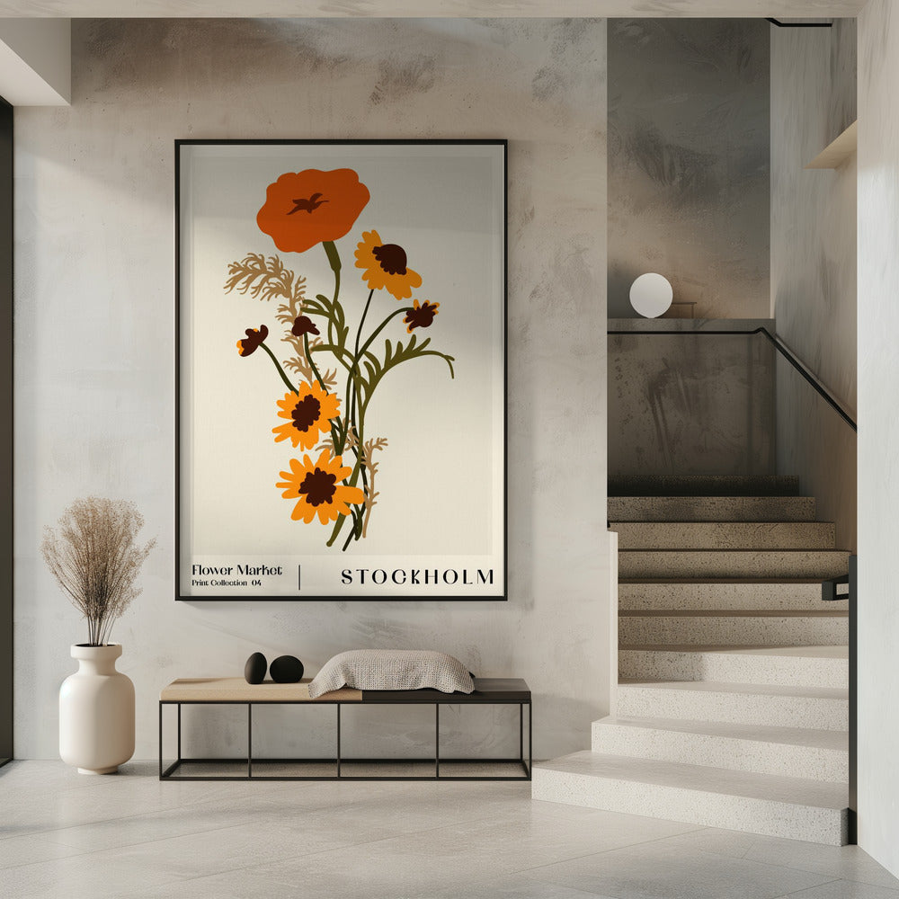 Flower Market. Stockholm Poster