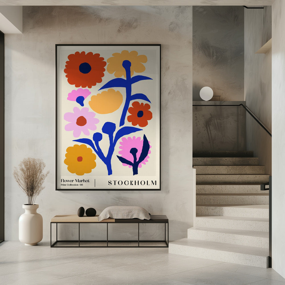 Flower Market. Stockholm Poster