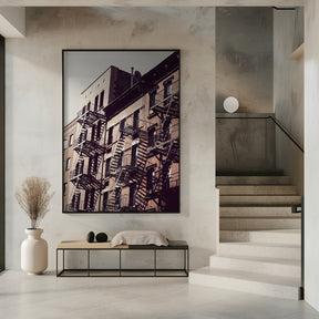 New York City Fire Escapes 02 Poster