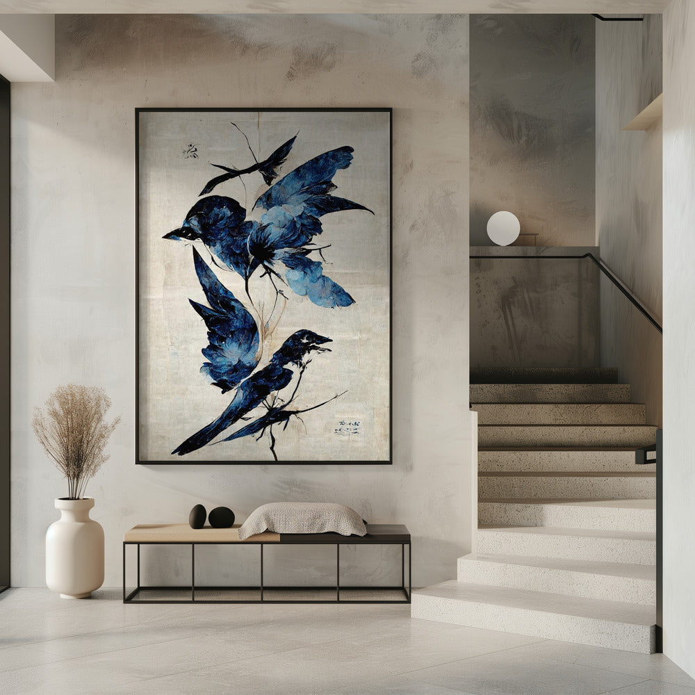 Blue Birds Poster