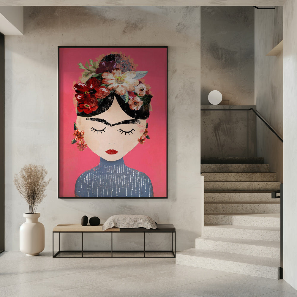 Frida (Pink Version) Poster