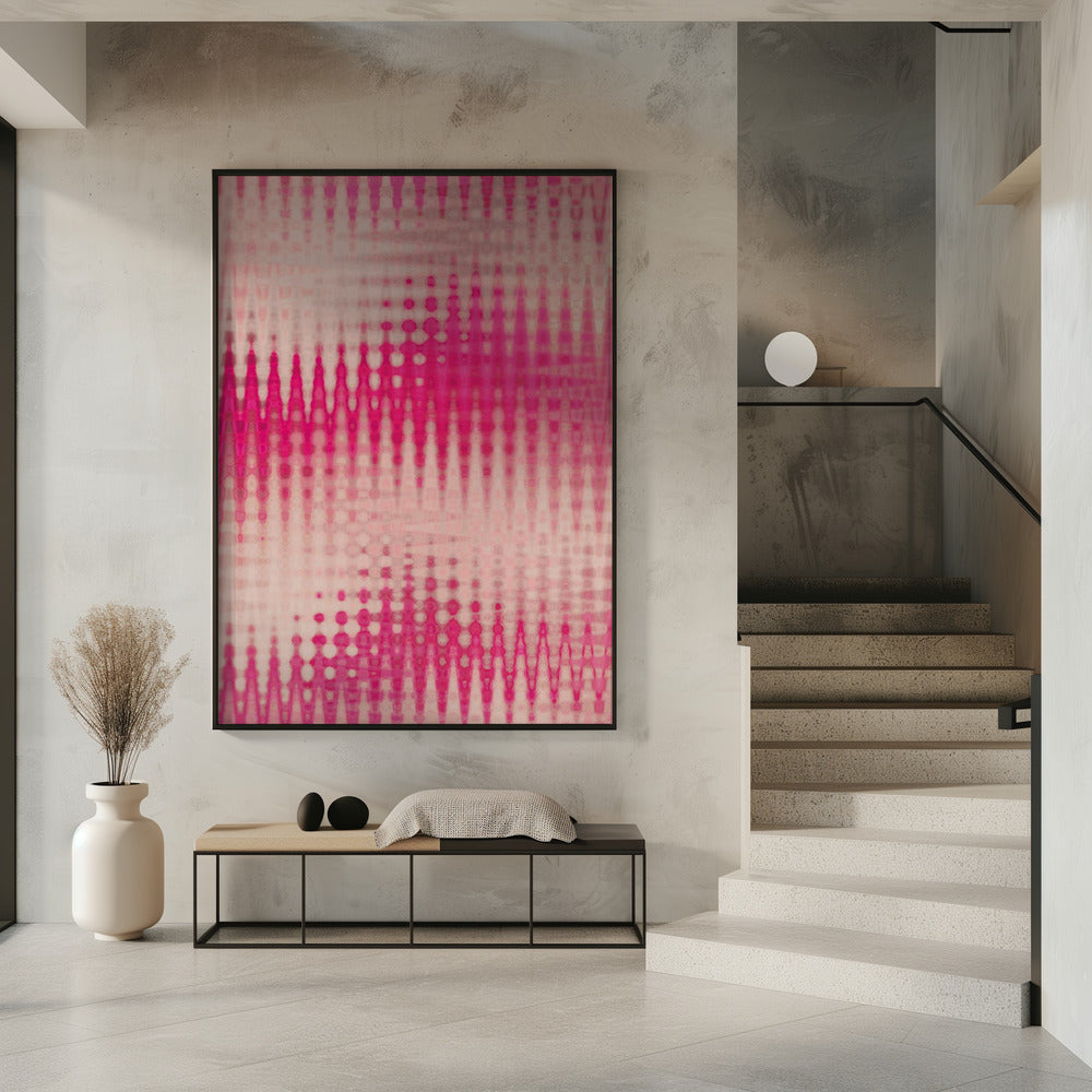 Pink Blurred Pattern Poster