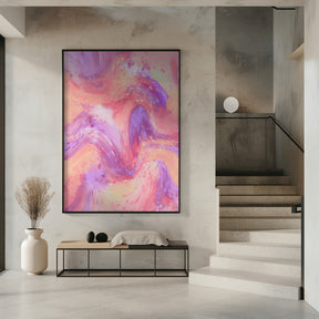 Pastel Space Pattern Poster