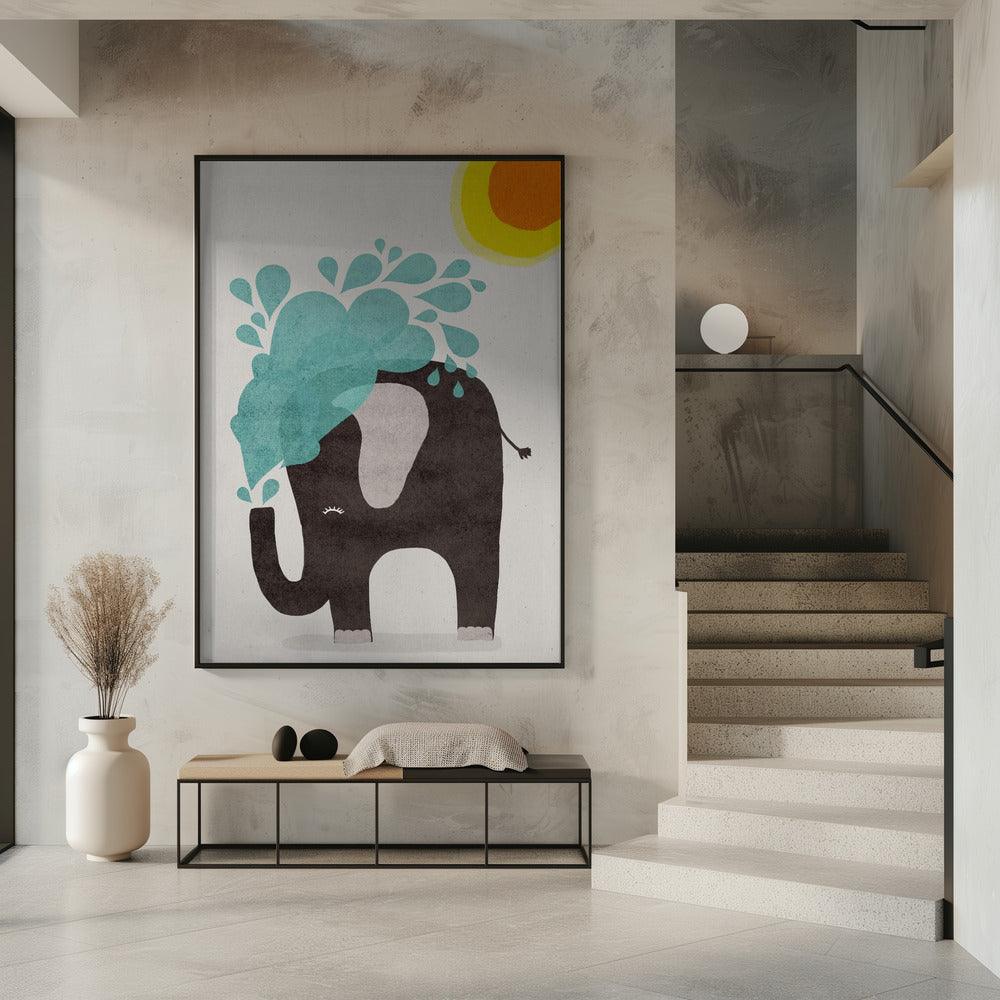 Funny elephant Poster