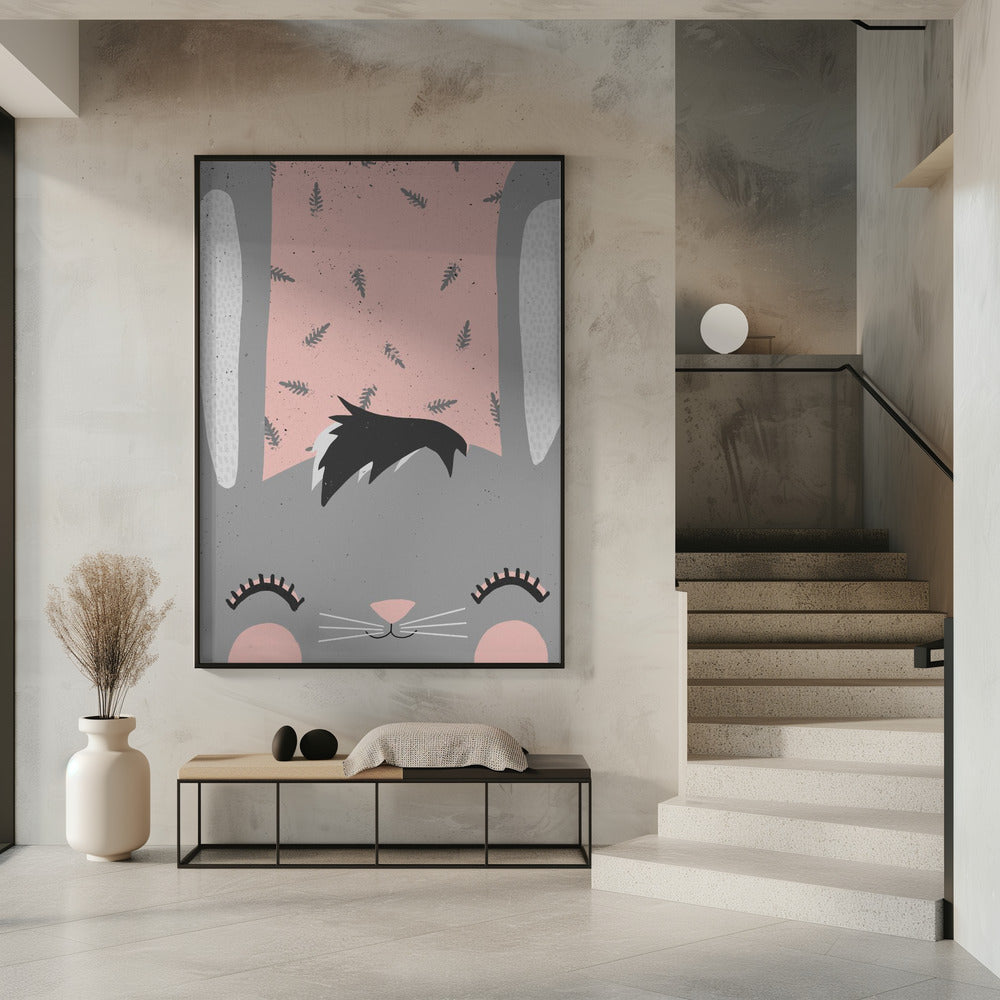 Little Bunny (pink) Poster