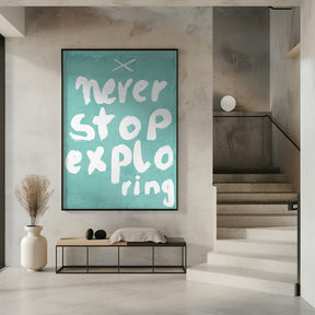 Never Stop Exploring Poster