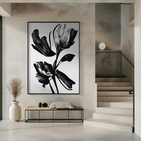 Black Flower Poster