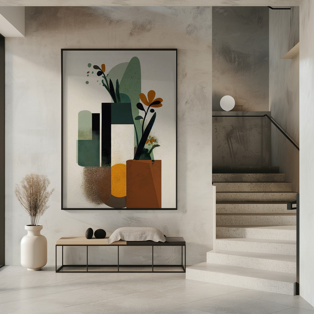 Geometric Vases Poster