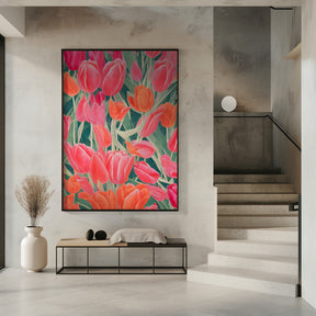 Pink Tulips Poster