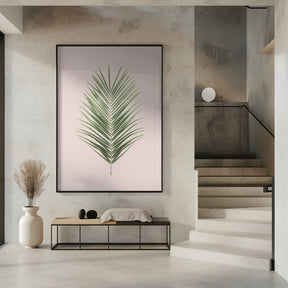 Palm Leaf Blush Poster