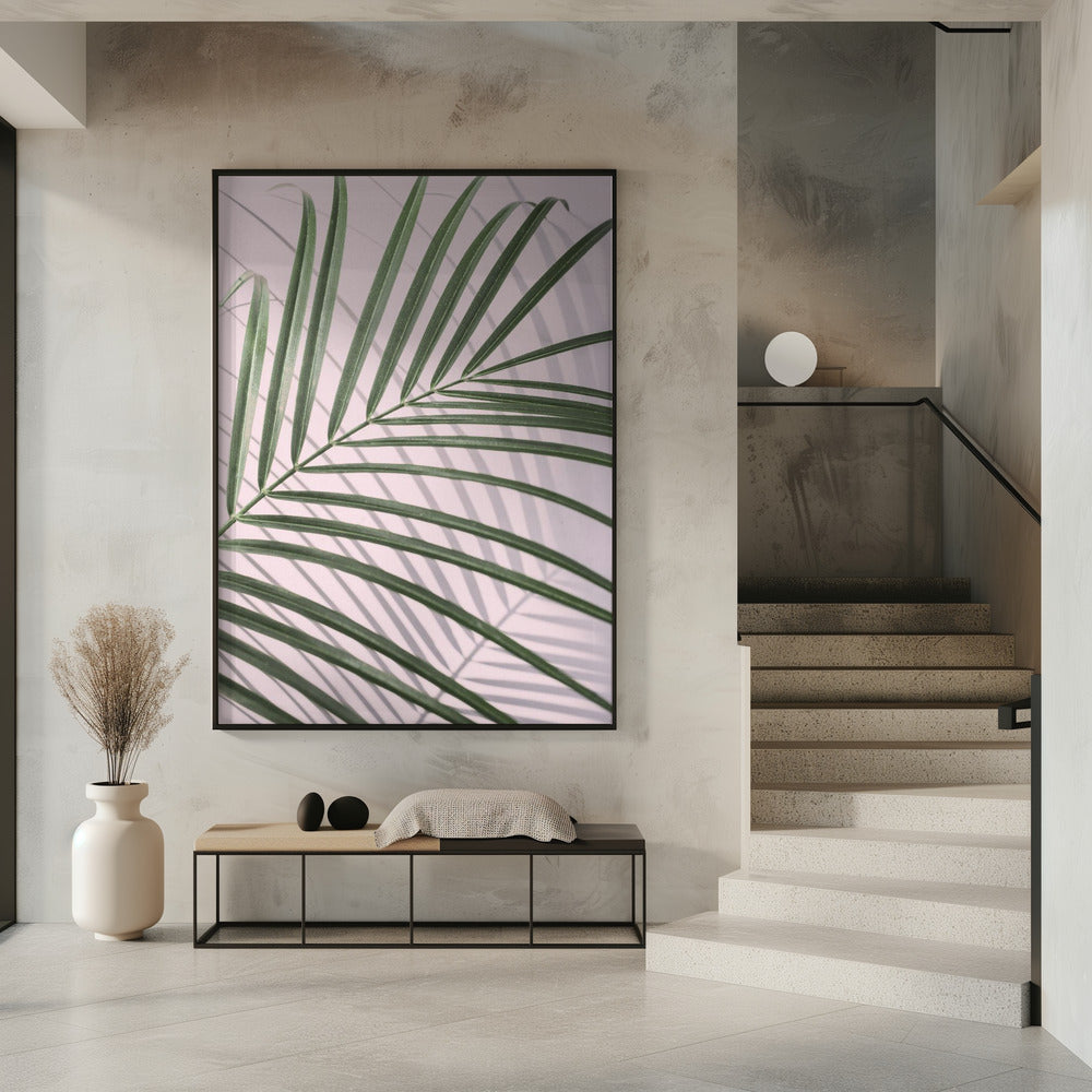 Palm Leaf Shadow Poster