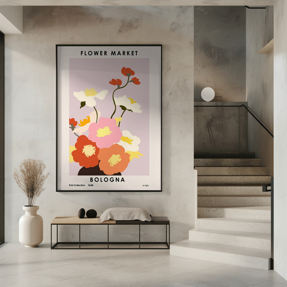 Flower Market. Bologna Poster
