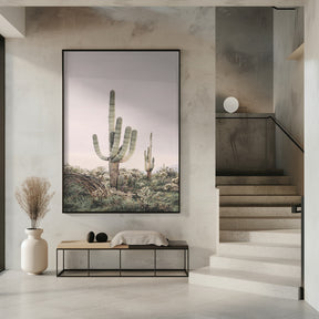 Pink Saguaro Poster