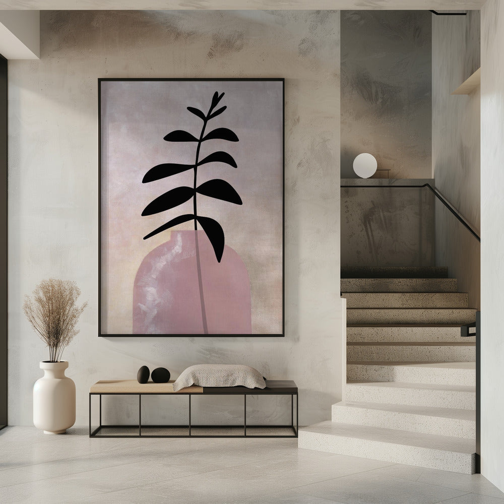 Eui vase with leaves Poster