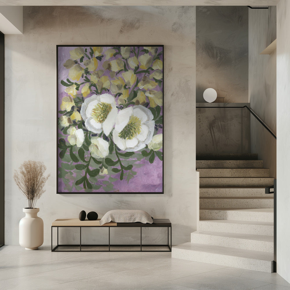 Raelynna painterly florals Poster