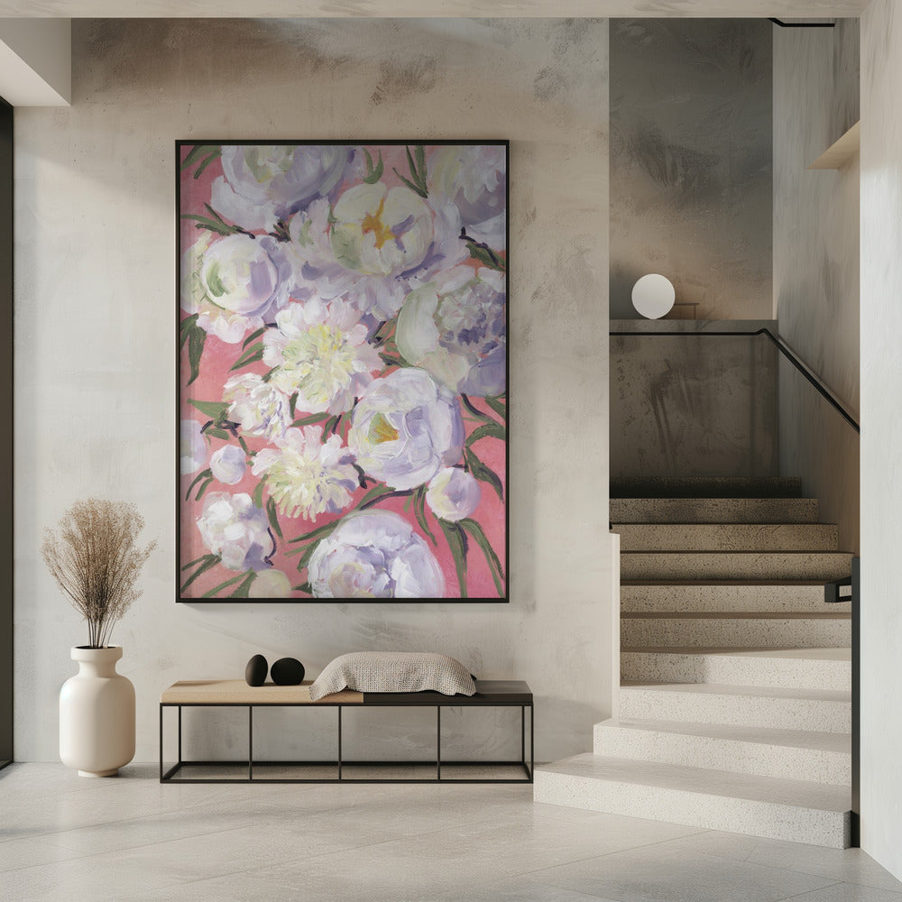 Kinsly painterly bouquet Poster