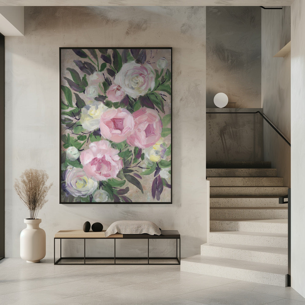 Zoye painterly bouquet Poster