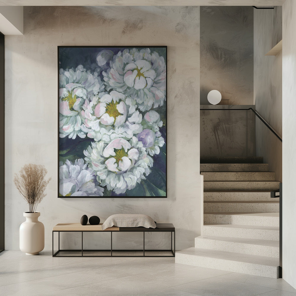 Willoh painterly peonies Poster