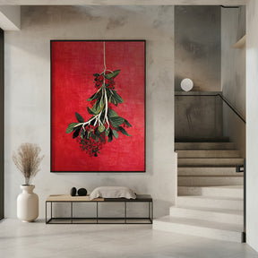 Painted Mistletoe Poster