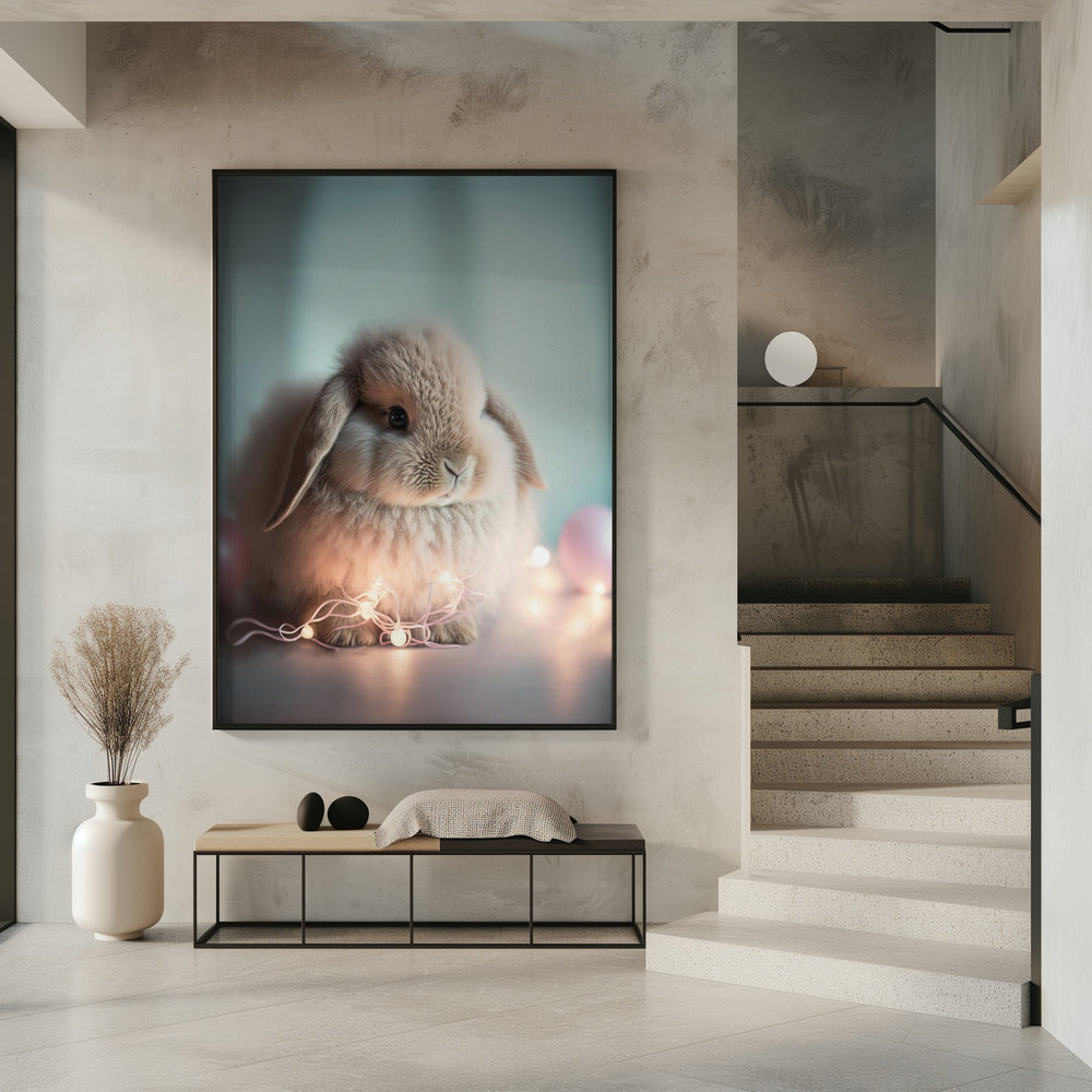 Fluffy Bunny Poster