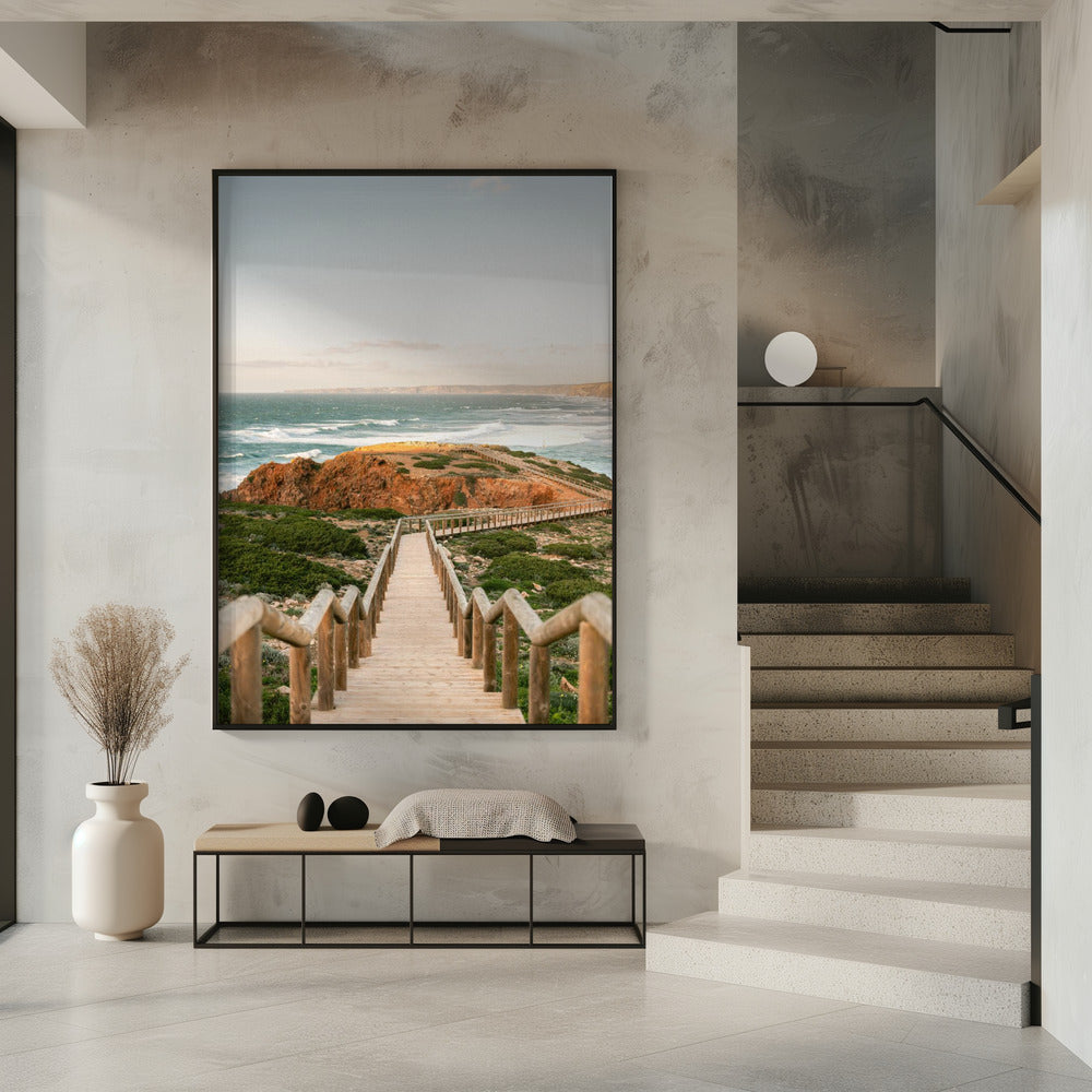 Walkway into the Algarve Poster