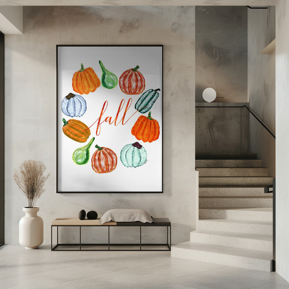 Fall pumkins Poster