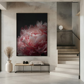 Moody blush peony I Poster