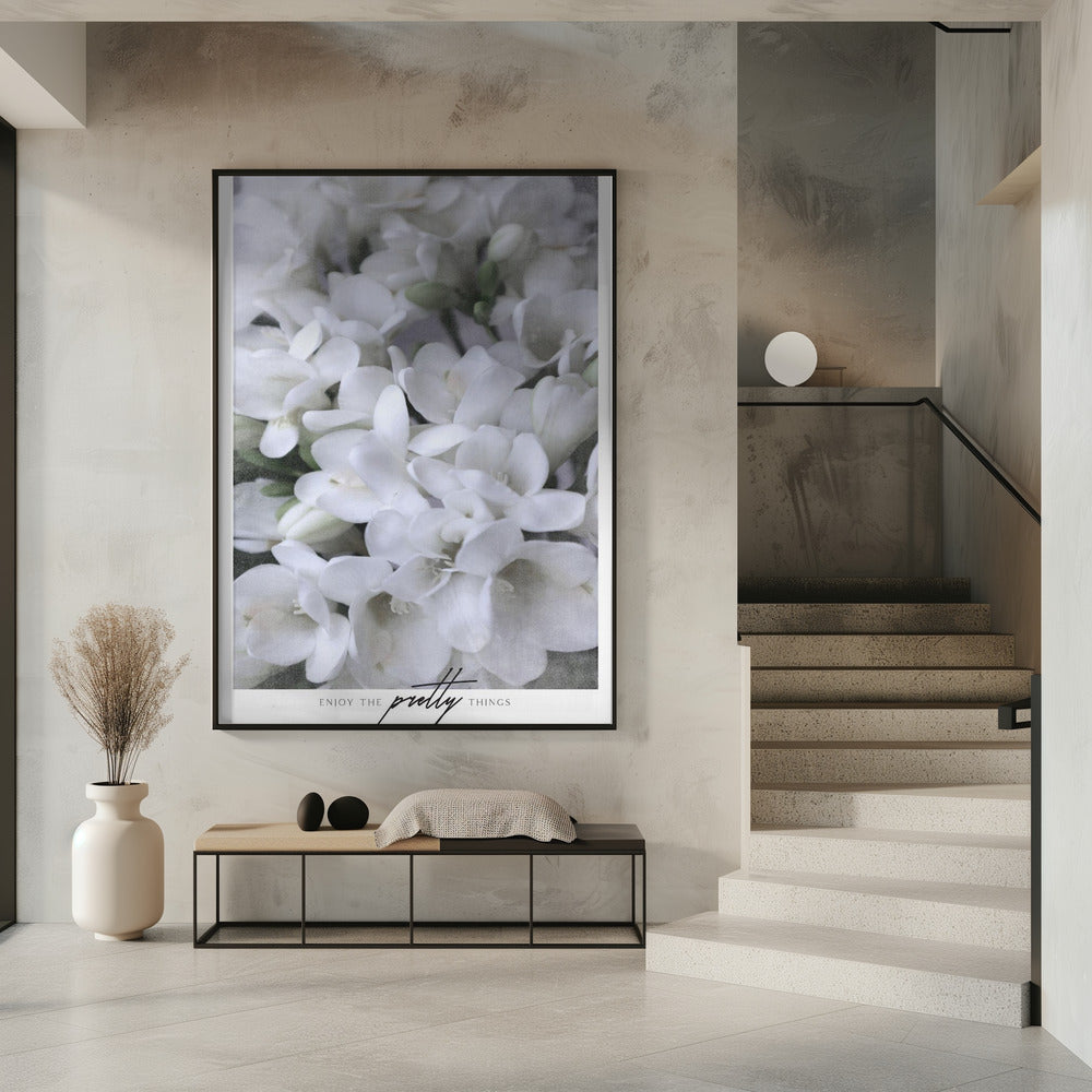 Distressed freesias III Poster