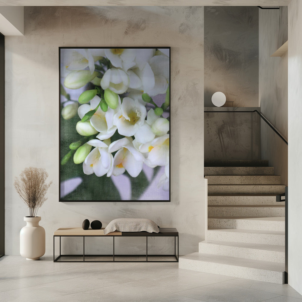 Distressed freesias I Poster