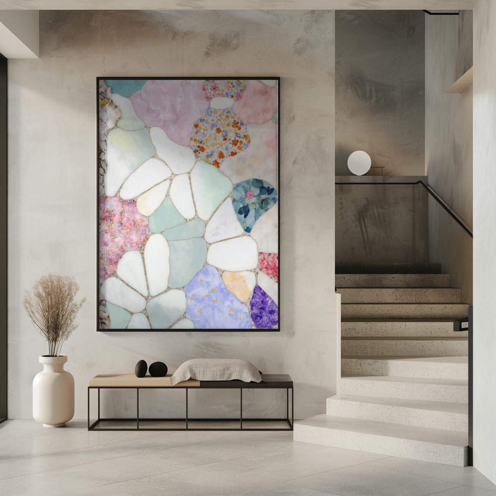 Floral Mosaic Poster